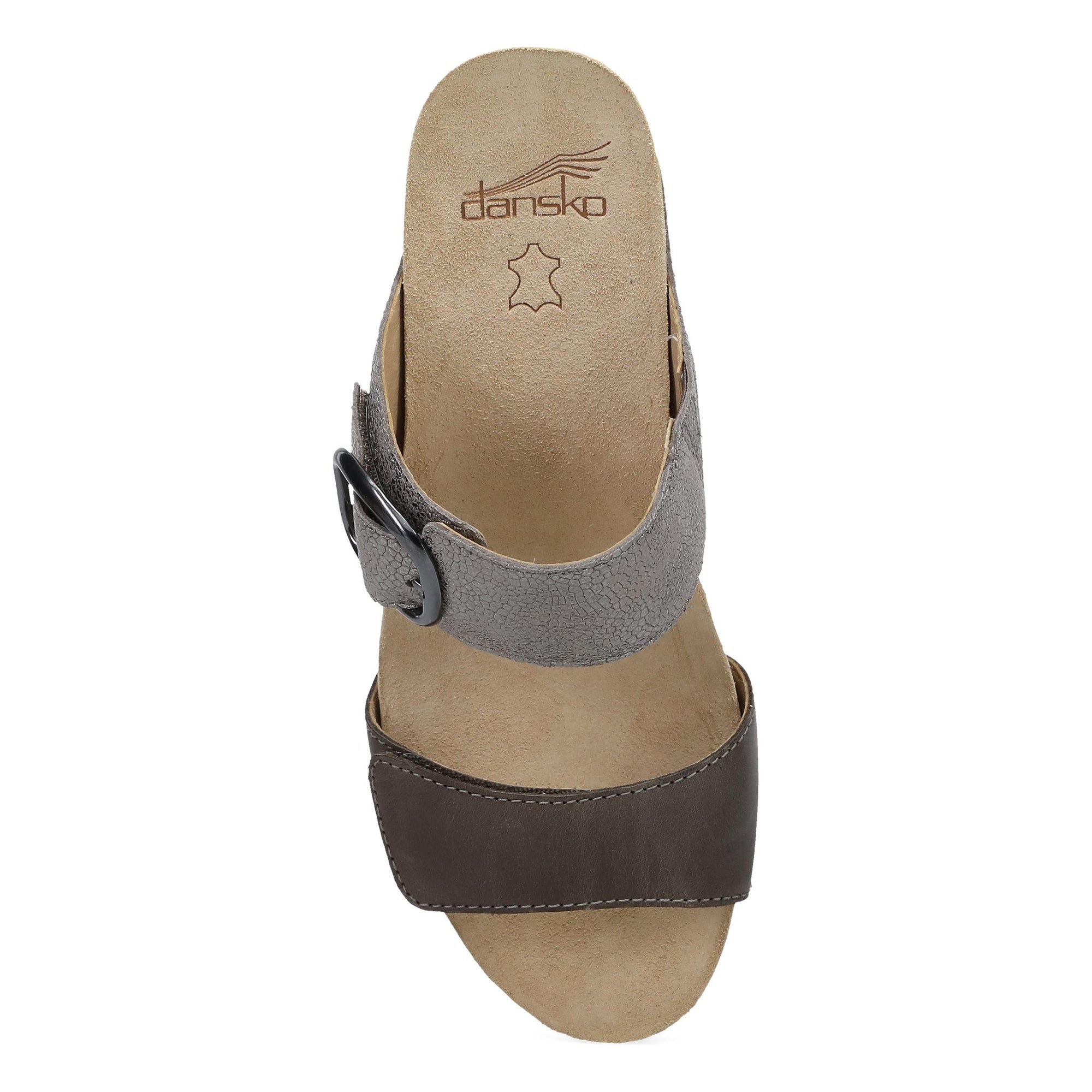 Top image of Shannon Pewter/Taupe Leather