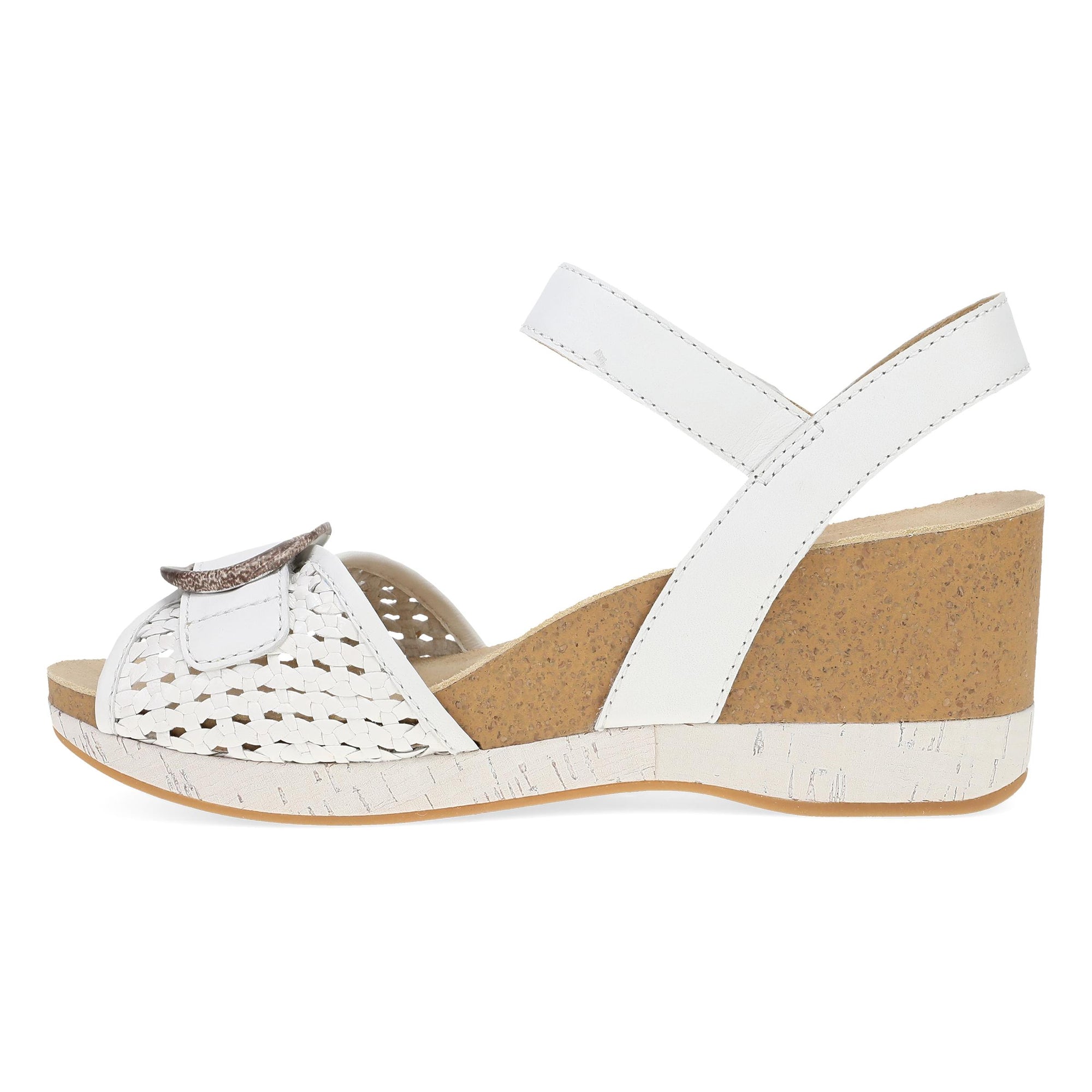 Side image of Stella White Woven