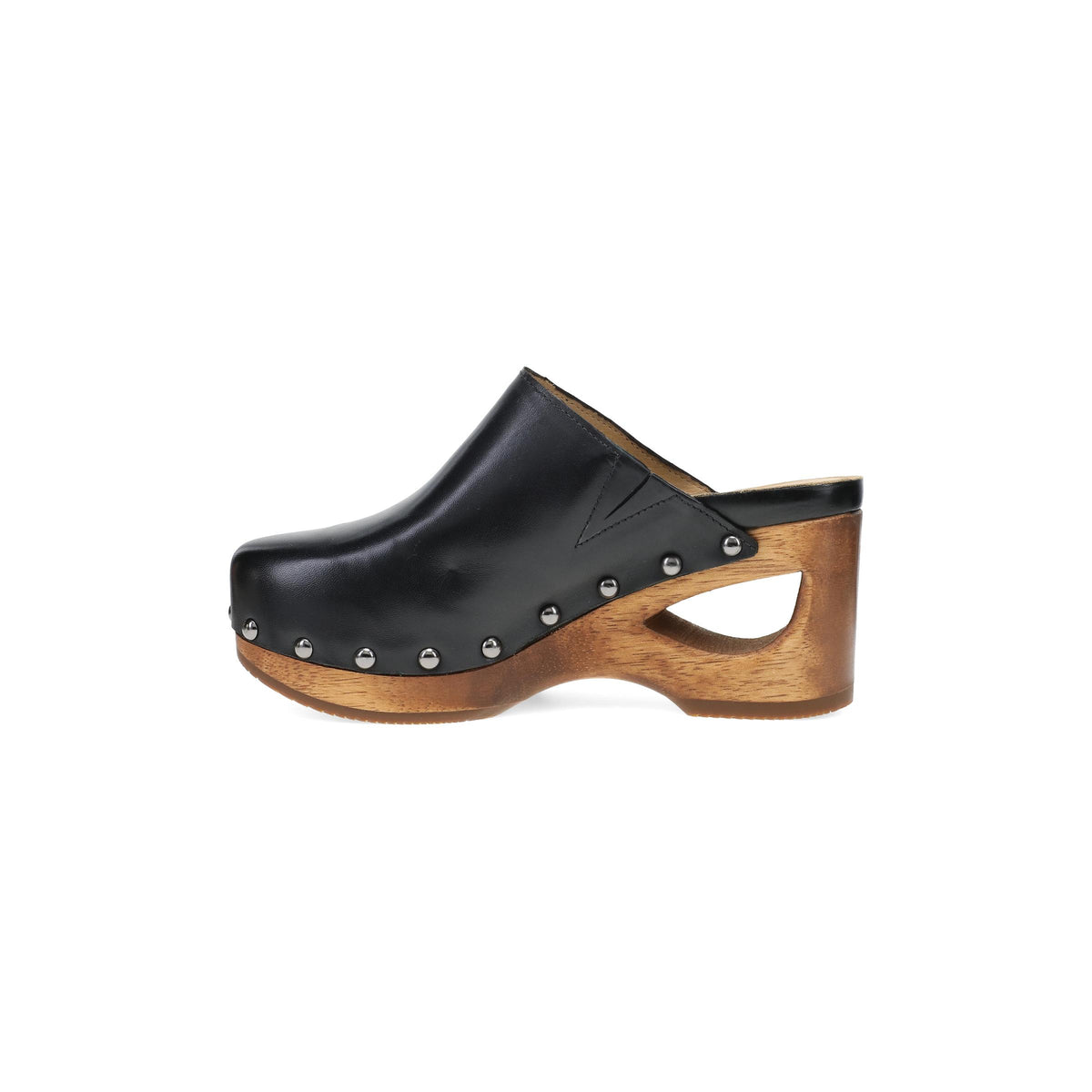 Side image of Asher Clog Black Calf