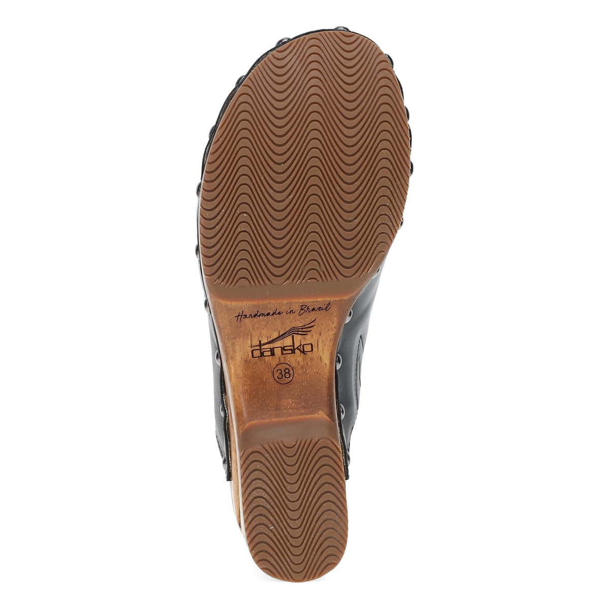 Bottom image of Asher Clog Black Calf