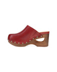 Side image of Asher Clog Red