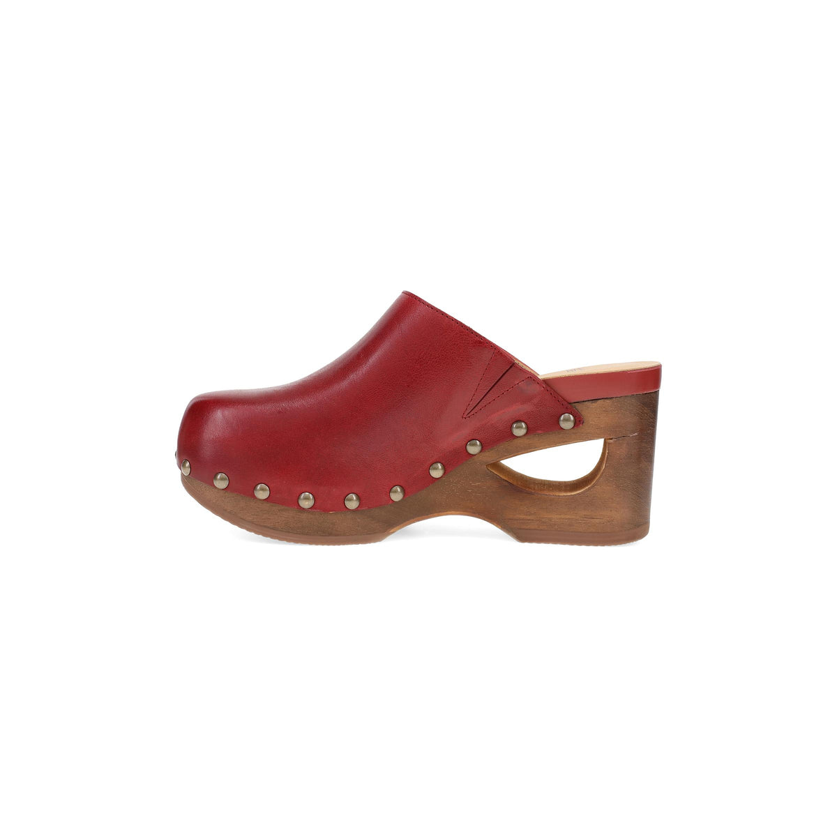 Side image of Asher Clog Red