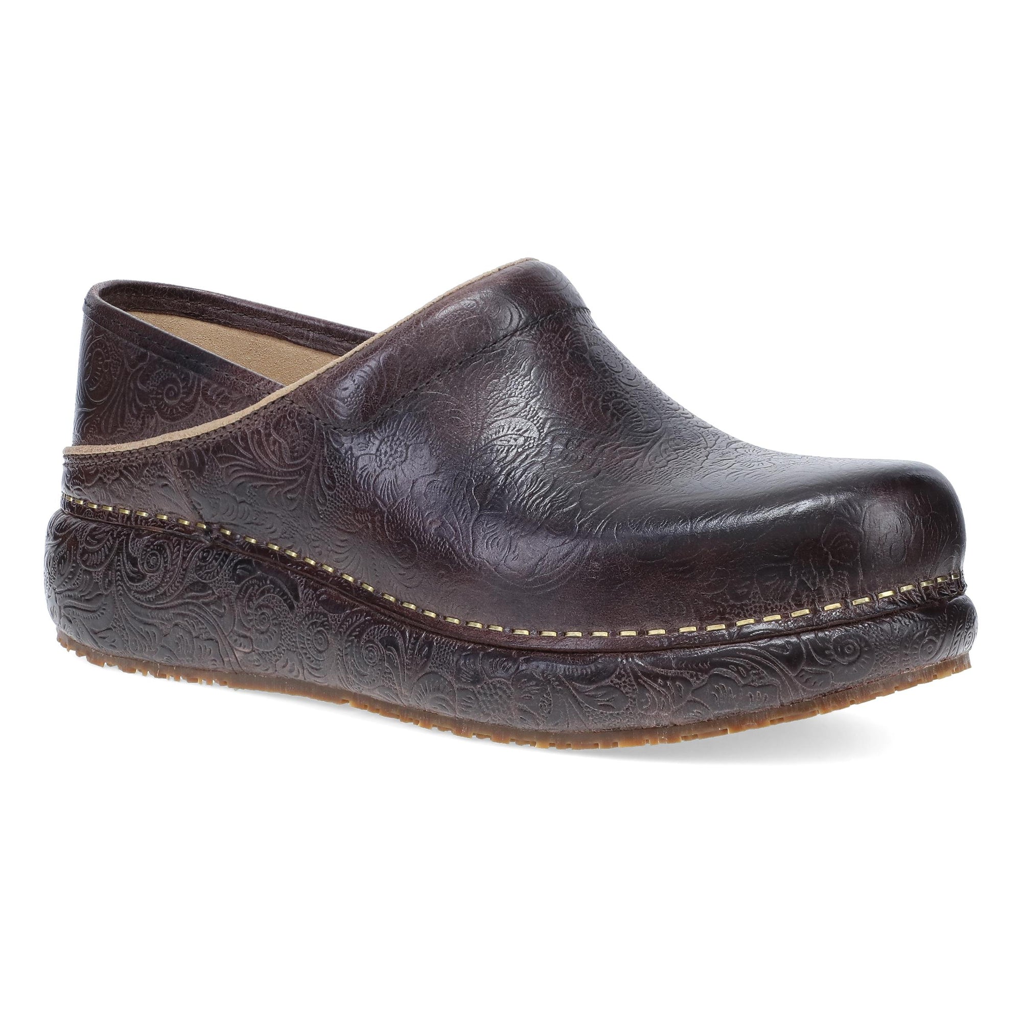 Primary image of Platform Pro Clog Brown Tooled