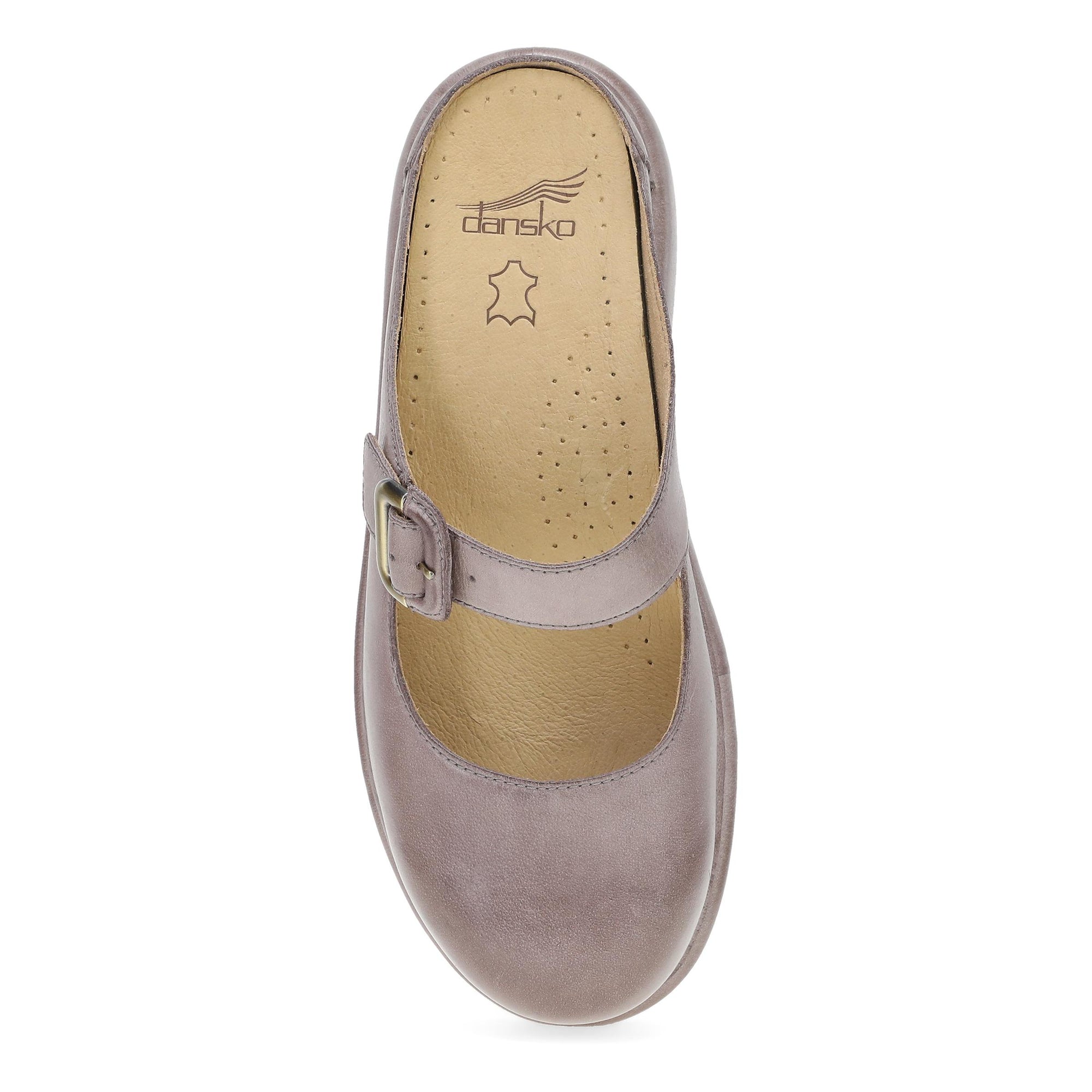 Top image of Kimberly Clog Dusty Lilac Leather