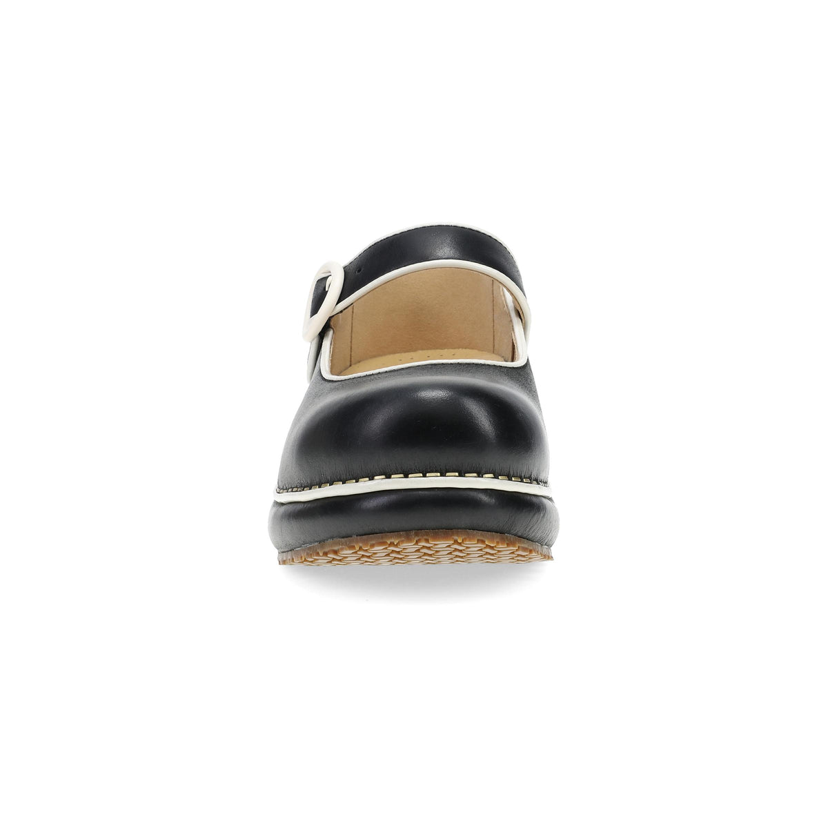 Toe image of Kennedy Mary Jane Clog Black/Ivory