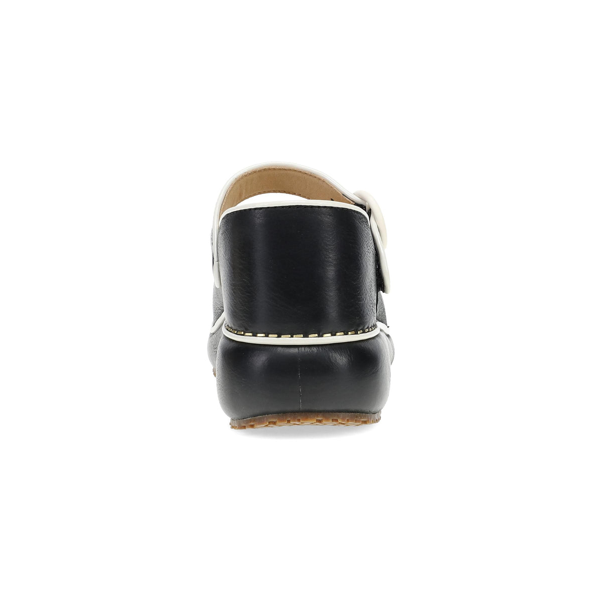 Heel image of Kennedy Mary Jane Clog Black/Ivory