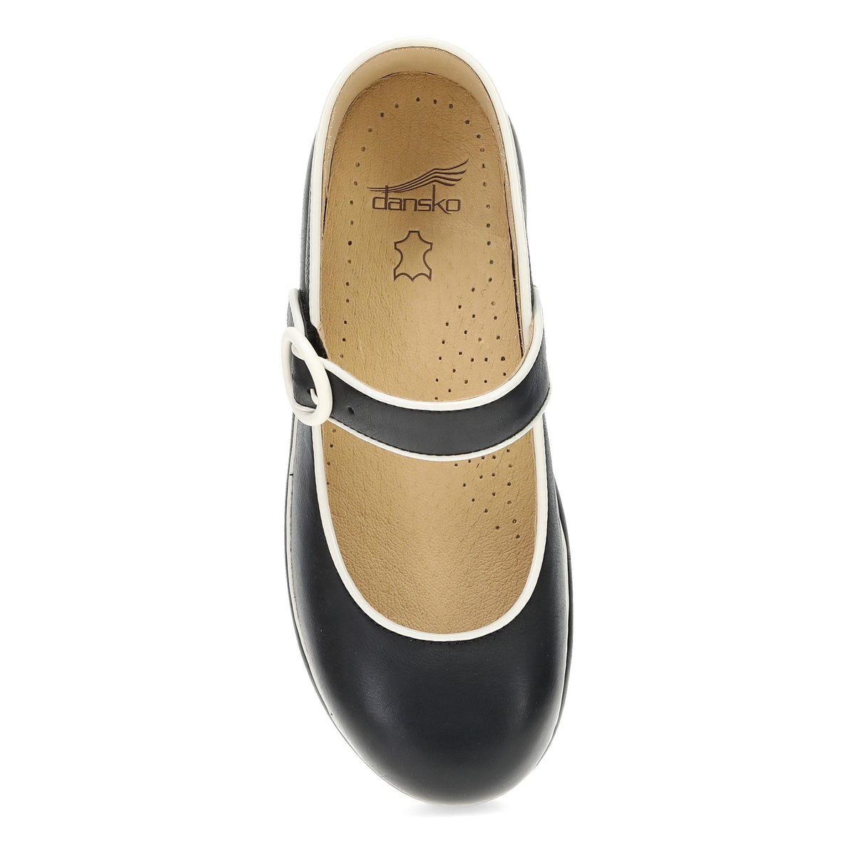 Top image of Kennedy Mary Jane Clog Black/Ivory