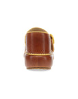 Heel image of Kennedy Mary Jane Clog Luggage/Mustard
