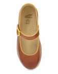 Top image of Kennedy Mary Jane Clog Luggage/Mustard