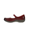 Side image of Stacy Red Waxy Burnished