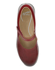 Top image of Stacy Wide Red Waxy Burnished