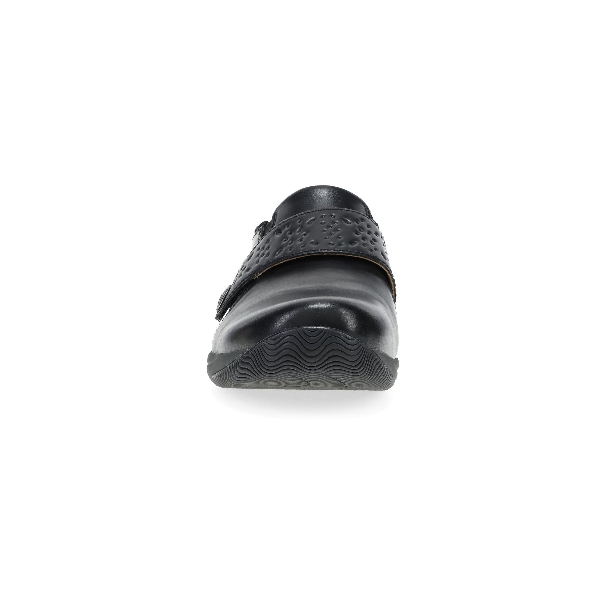Toe image of Sallie Wide Black Waxy Burnished