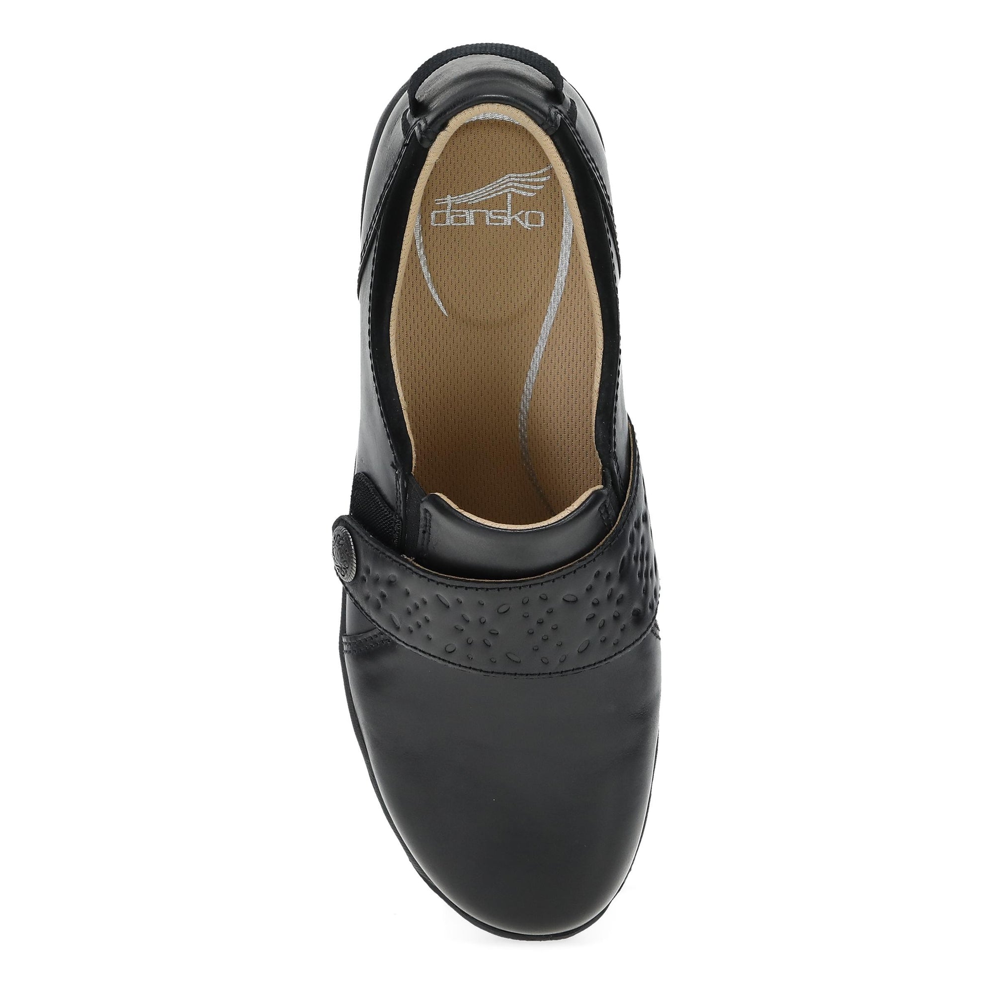 Top image of Sallie Wide Black Waxy Burnished