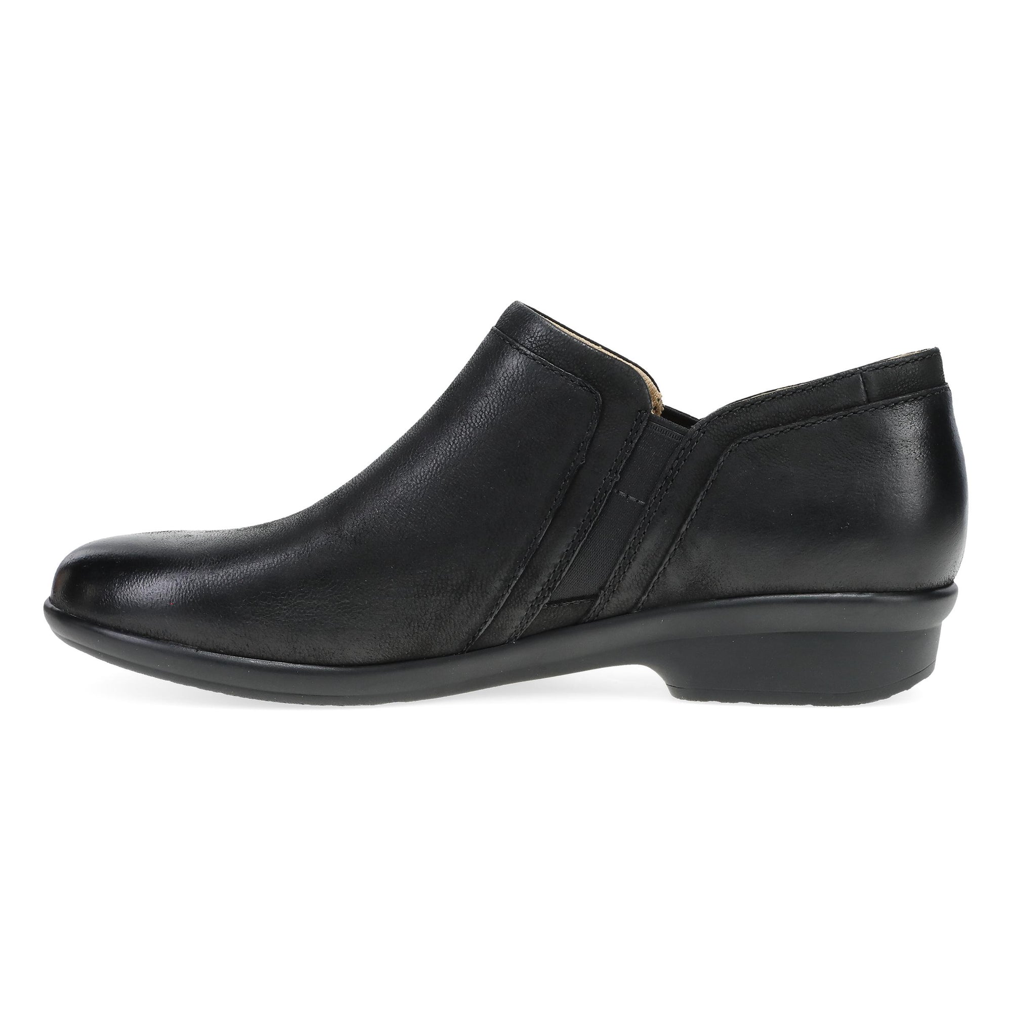 Side image of Cheryl Black Burnished Nubuck