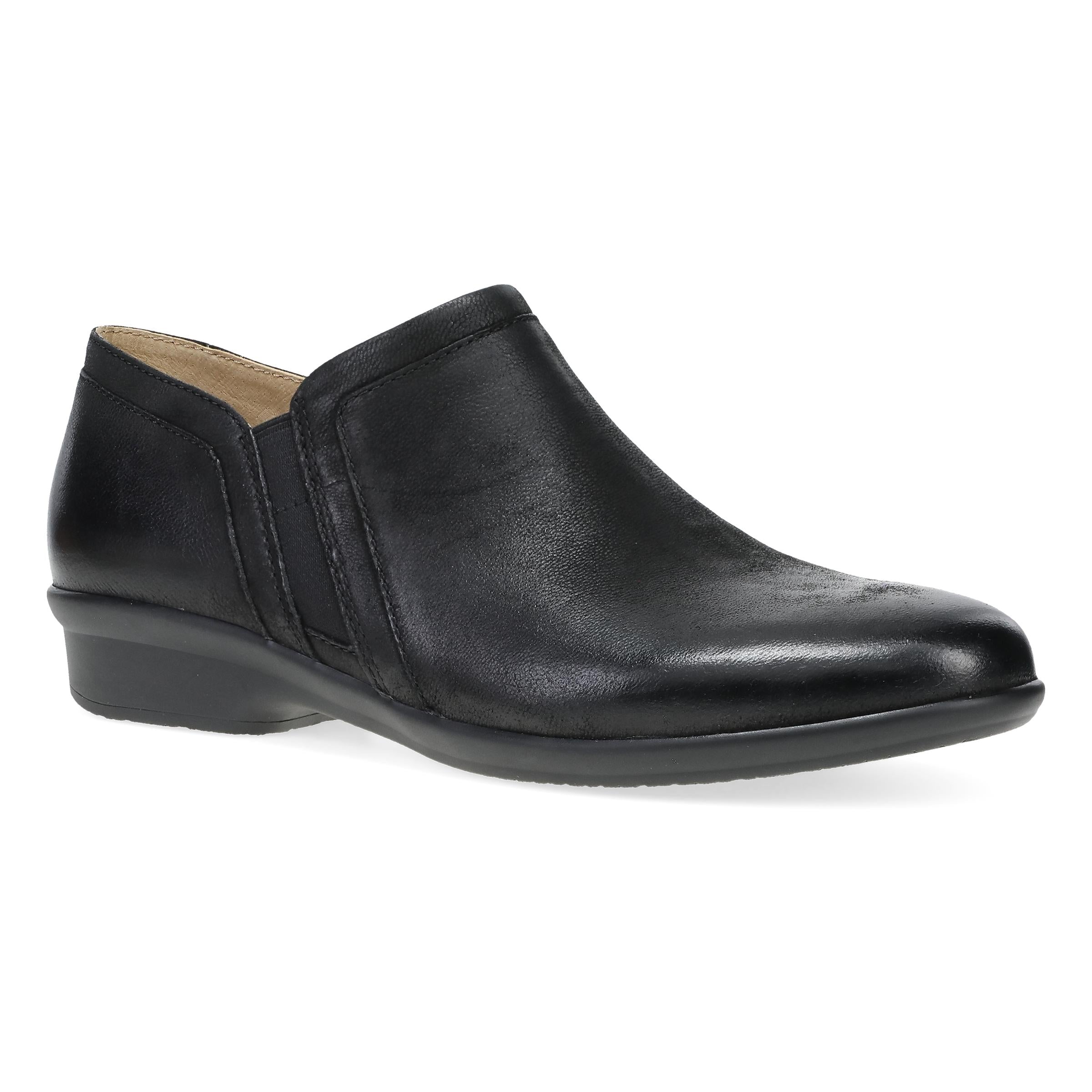 Cheryl Wide Black Burnished Nubuck – Dansko
