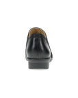 Heel image of Cheryl Wide Black Burnished Nubuck