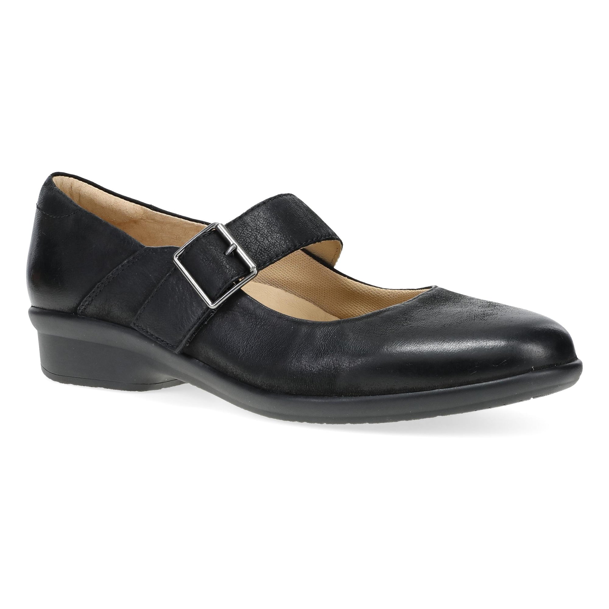 Dansko Women's Collette Burnished Nubuck Black 38 M Dansko Women's Collette Burnished Nubuck Black 38 M