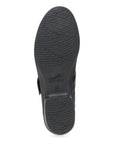 Bottom image of Collette Wide Black Burnished Nubuck