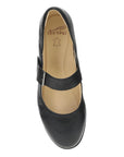 Top image of Collette Wide Black Burnished Nubuck