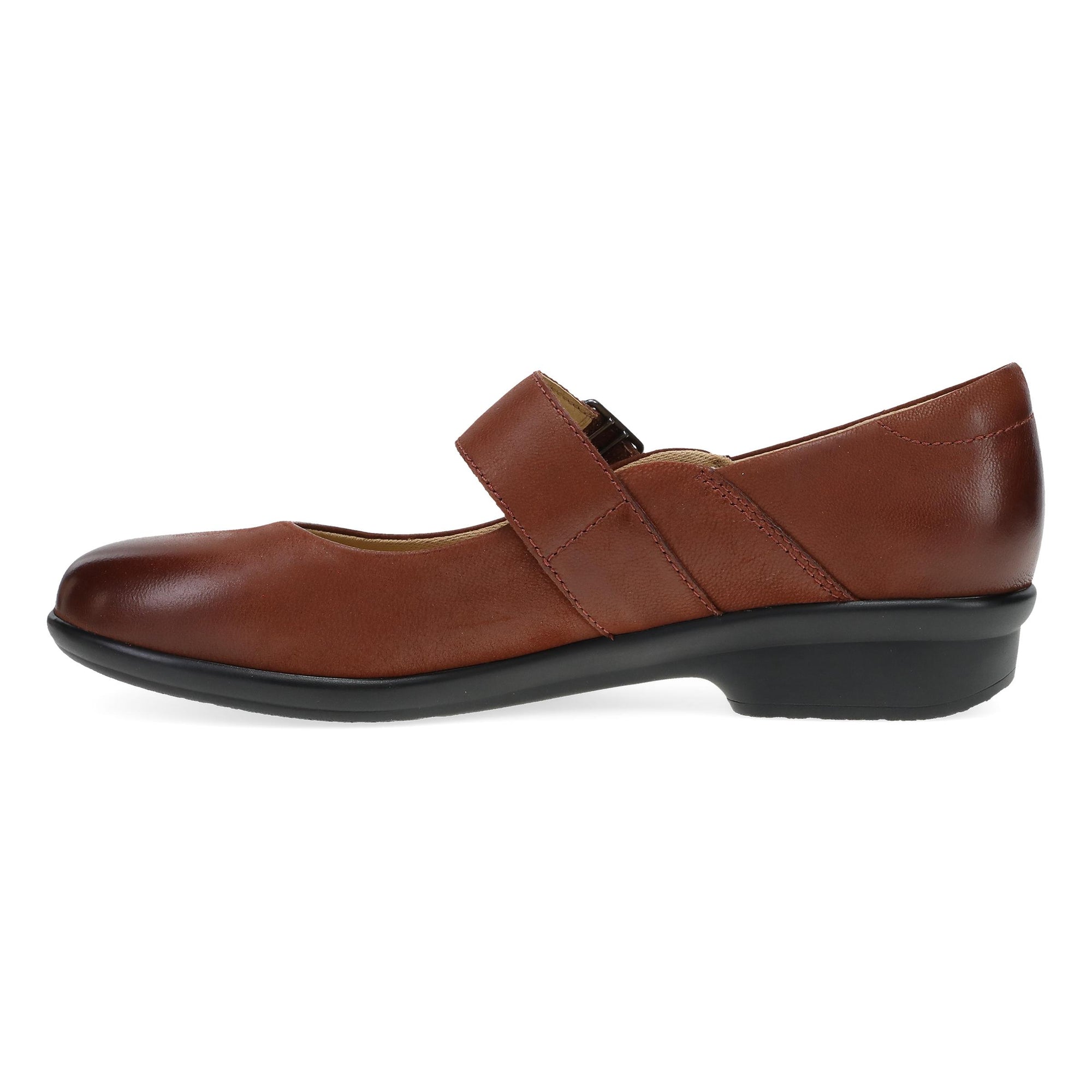 Side image of Collette Wide Russet Burnished Nubuck