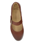 Top image of Collette Wide Russet Burnished Nubuck