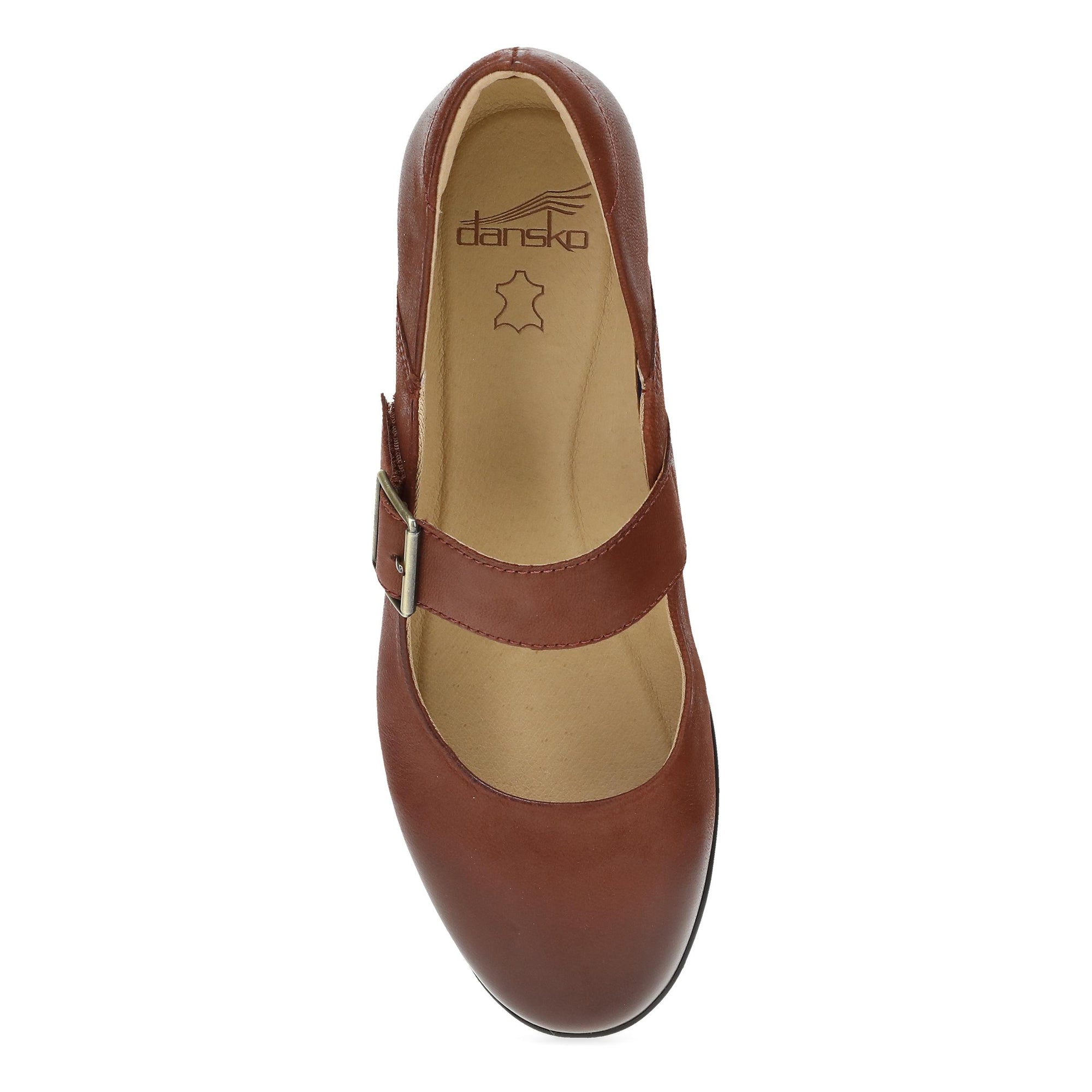 Top image of Collette Wide Russet Burnished Nubuck