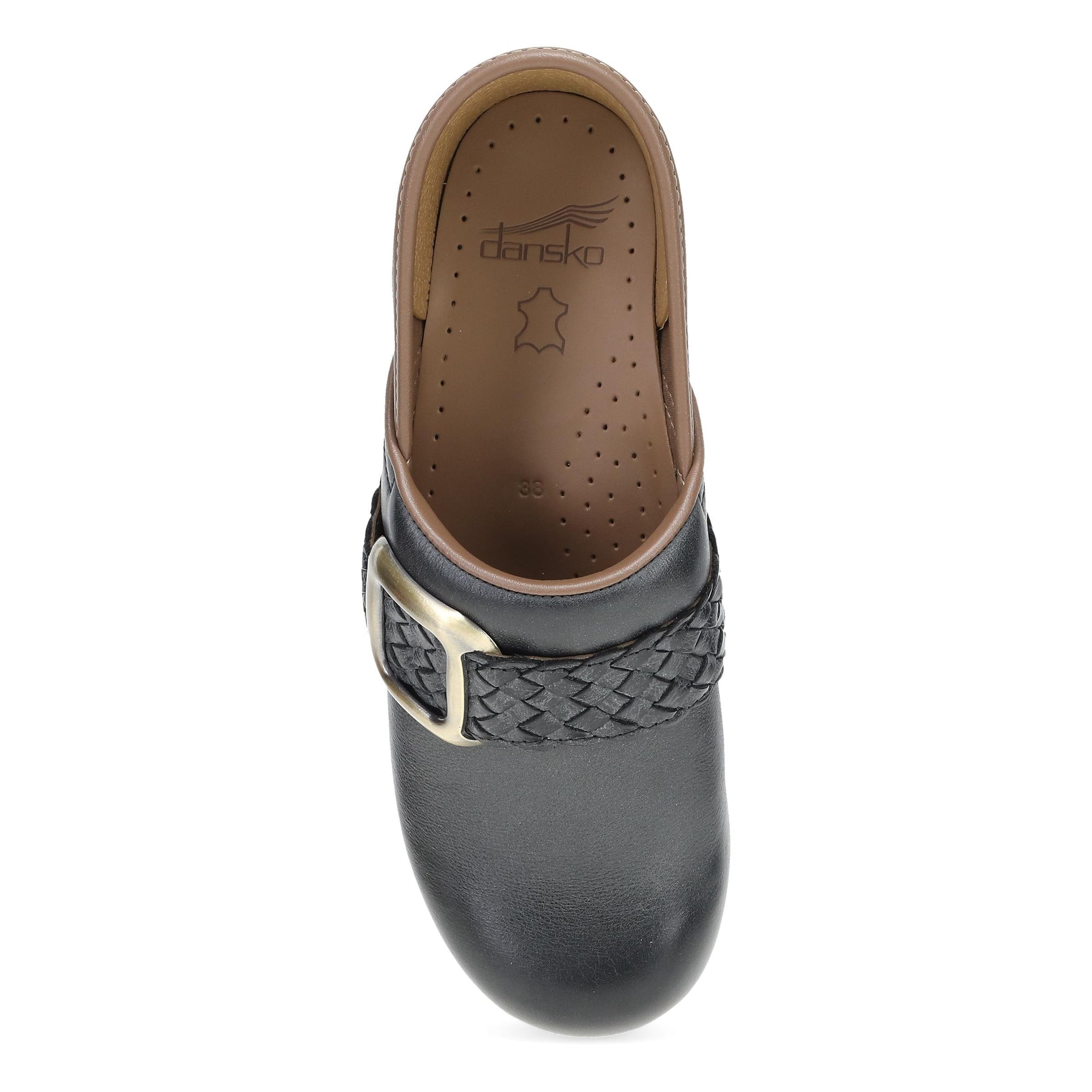 Top image of Pro Braided Clog Black Leather