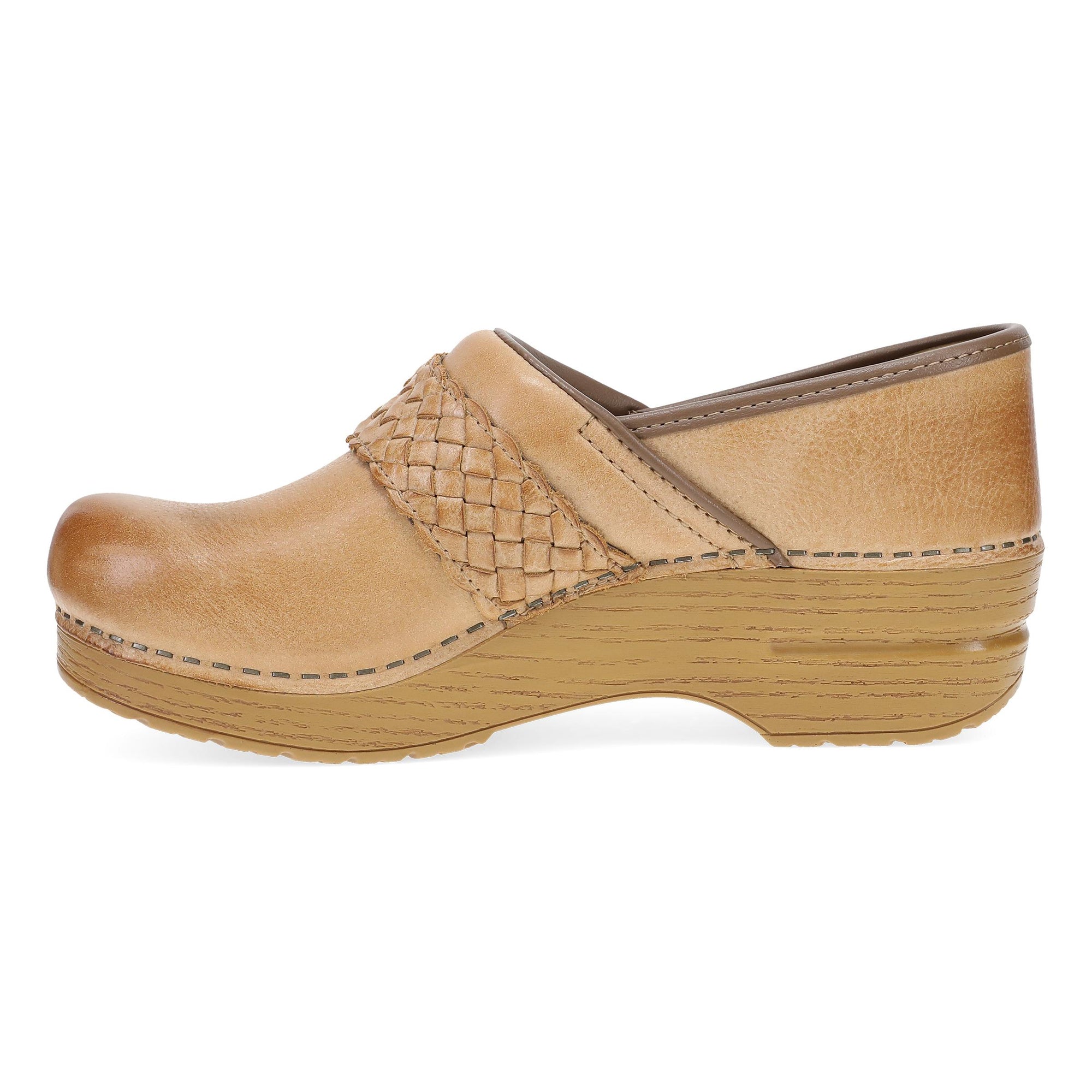 Side image of Pro Braided Clog Honey Leather