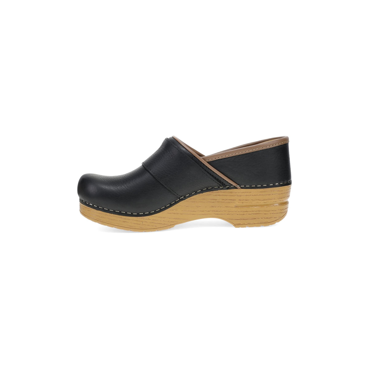 Side image of Professional Button Clog Black
