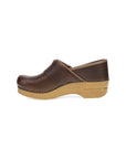 Side image of Professional Button Clog Chocolate
