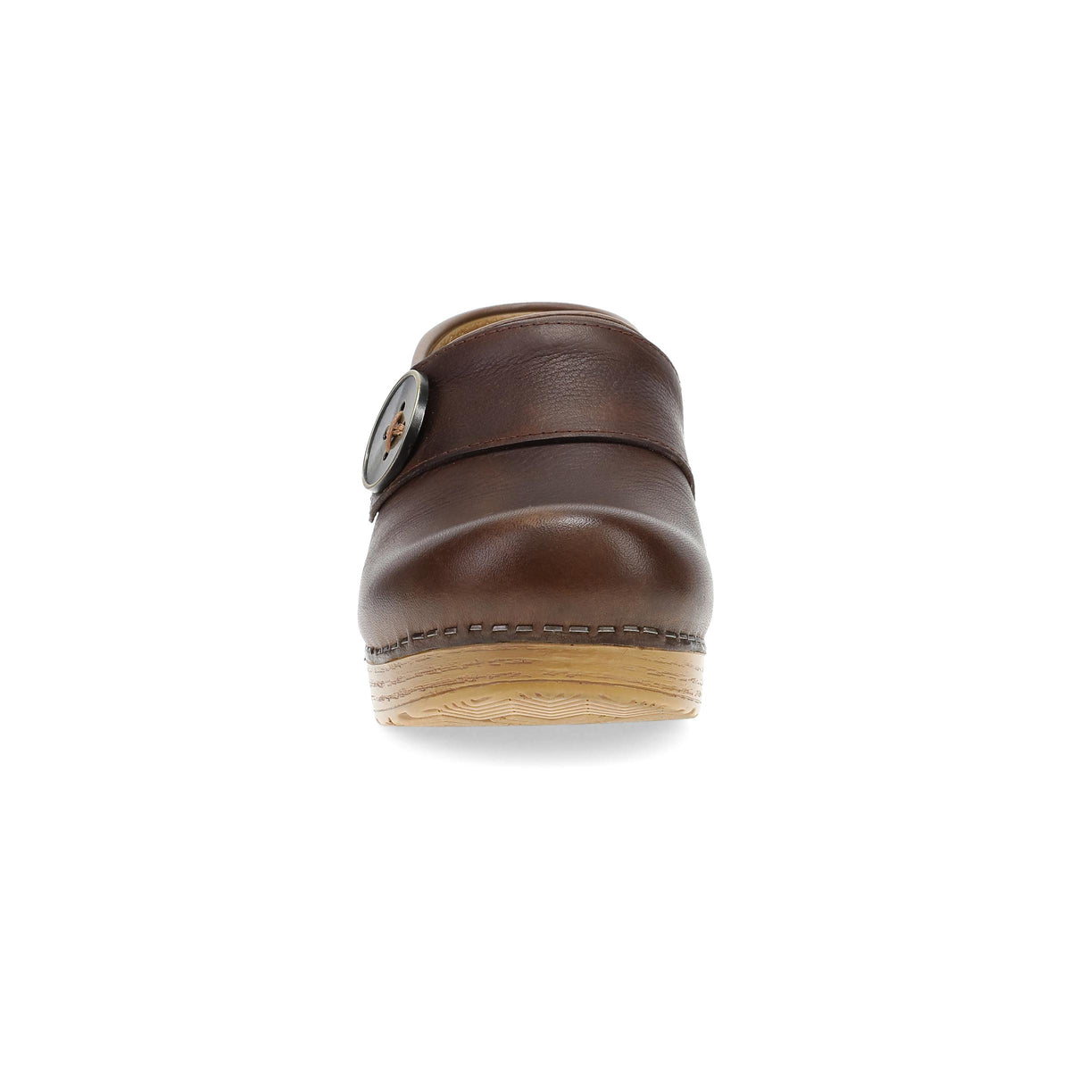 Toe image of Professional Button Clog Chocolate