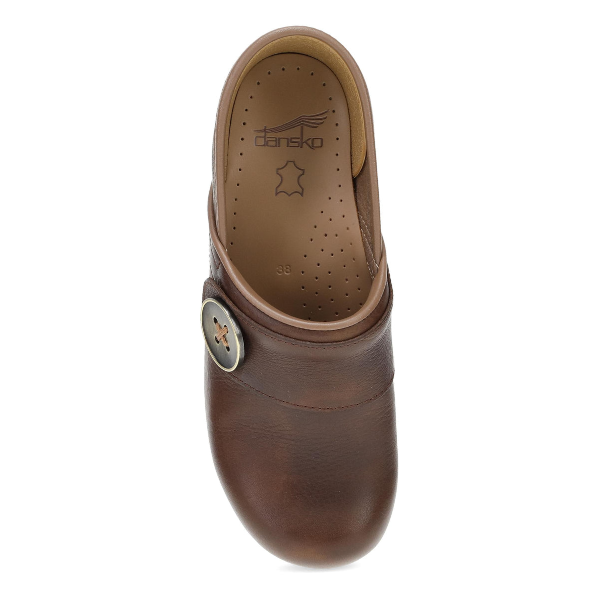 Top image of Professional Button Clog Chocolate