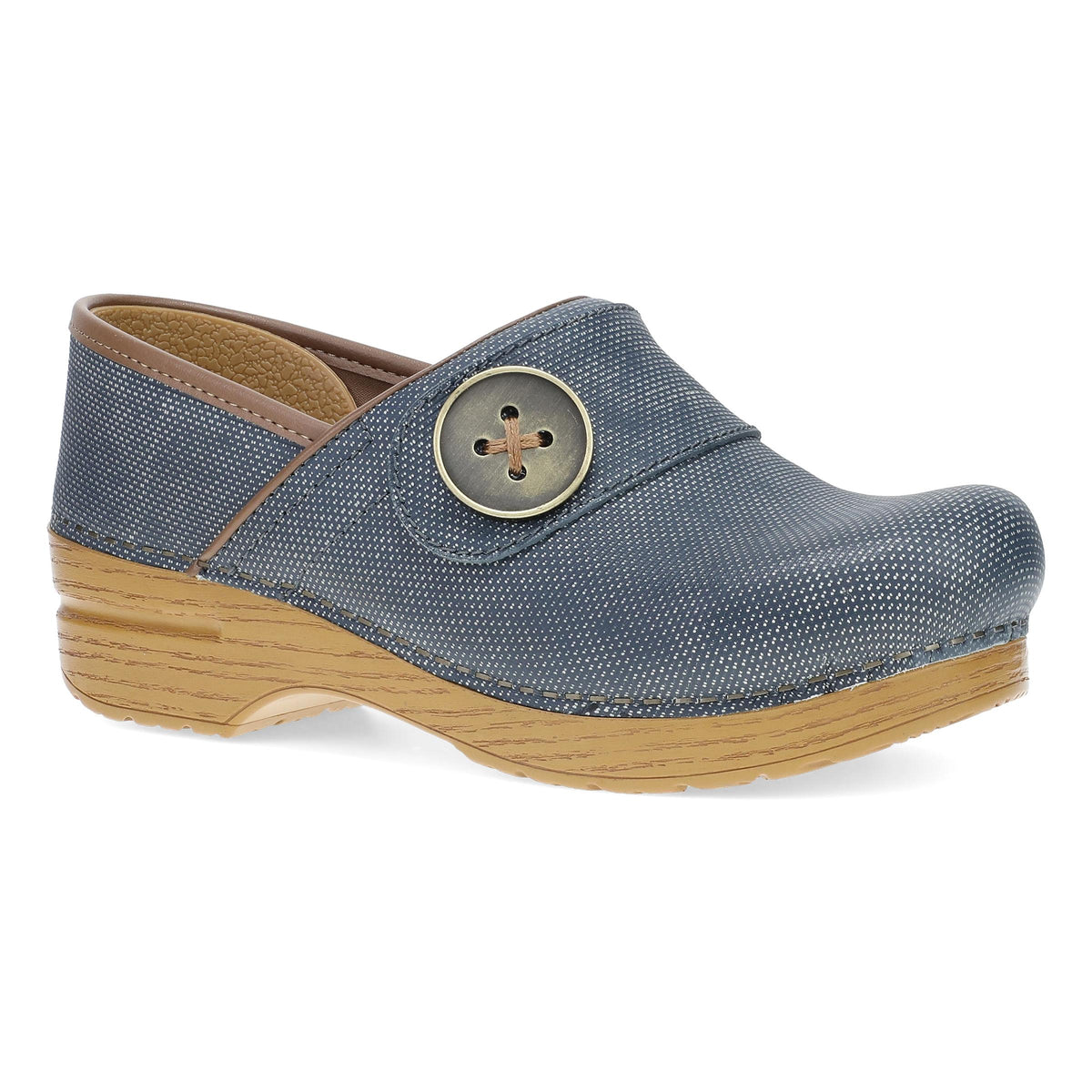 Primary image of Professional Button Clog Denim Leather