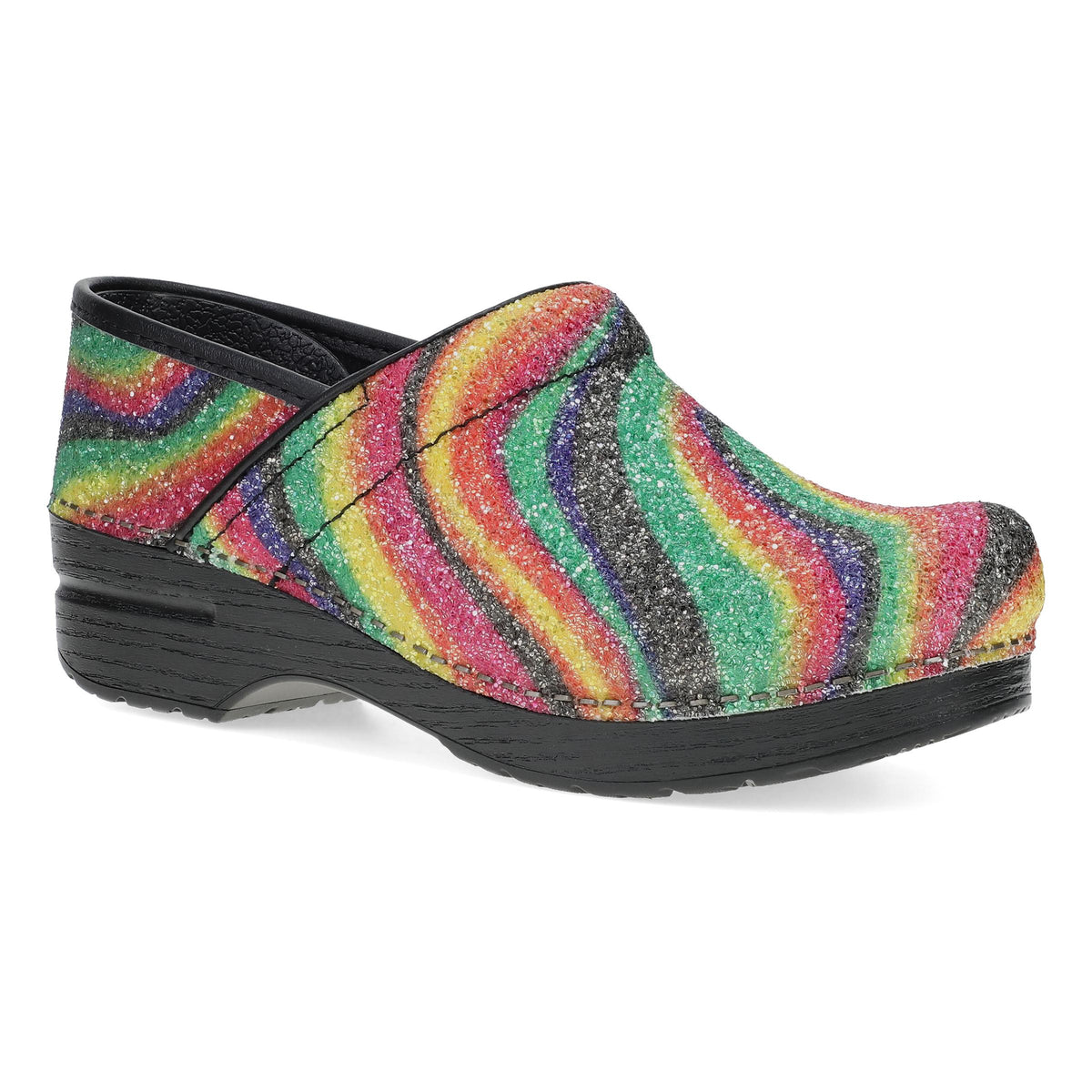 Primary image of Professional Clog Prism Stripe Glitter