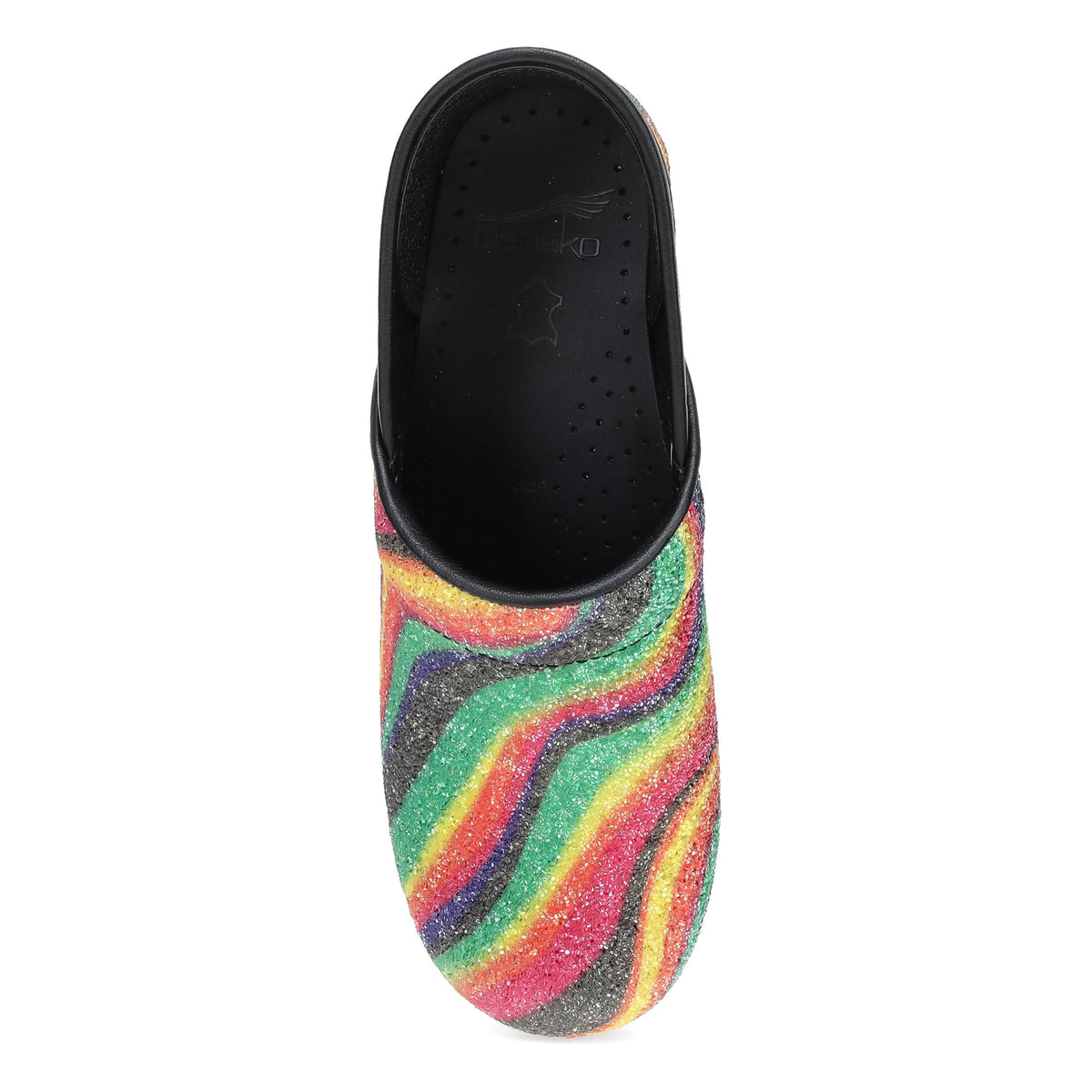 Top image of Professional Clog Prism Stripe Glitter