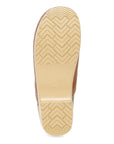 Bottom image of Professional Clog Tan Floral Embroidered