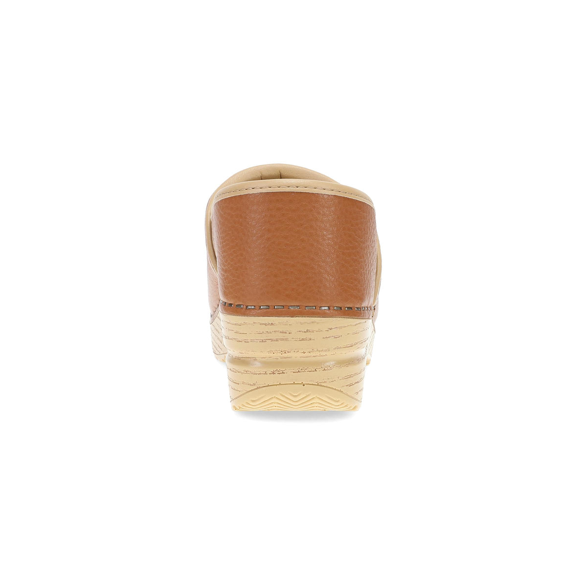 Heel image of Professional Clog Tan Floral Embroidered