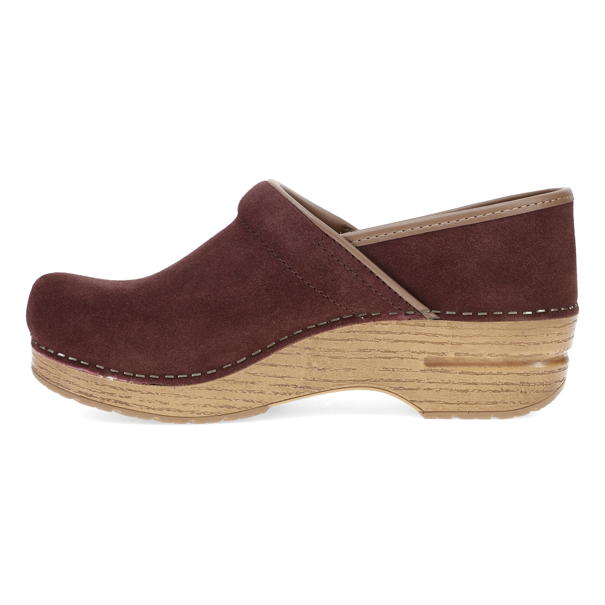 Side image of Professional Clog Mulberry Suede