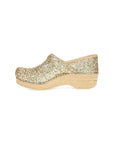 Side image of Professional Clog Gold Glitter