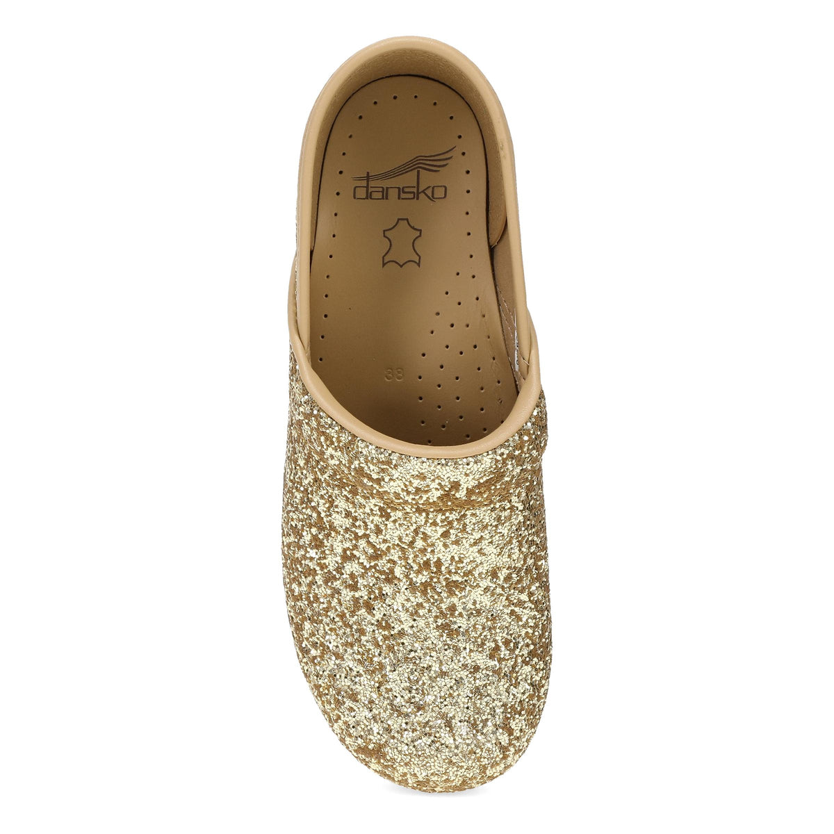 Top image of Professional Clog Gold Glitter