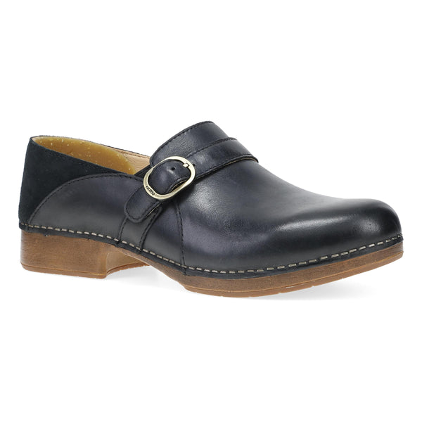 Margaret Black Burnished Calf – Dansko