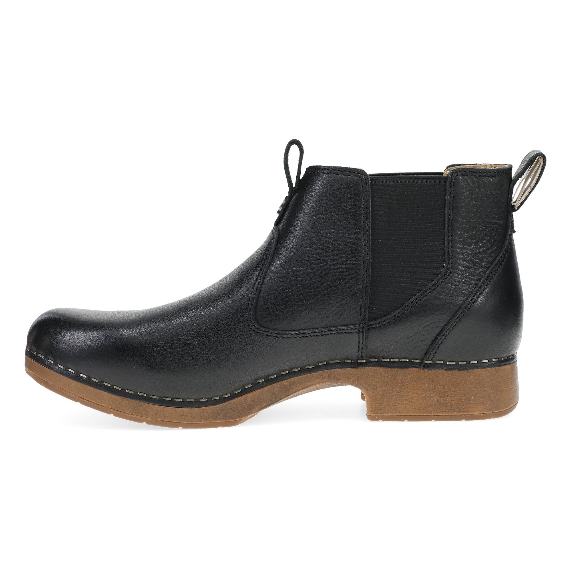 Side image of Michele Black Waxy Milled