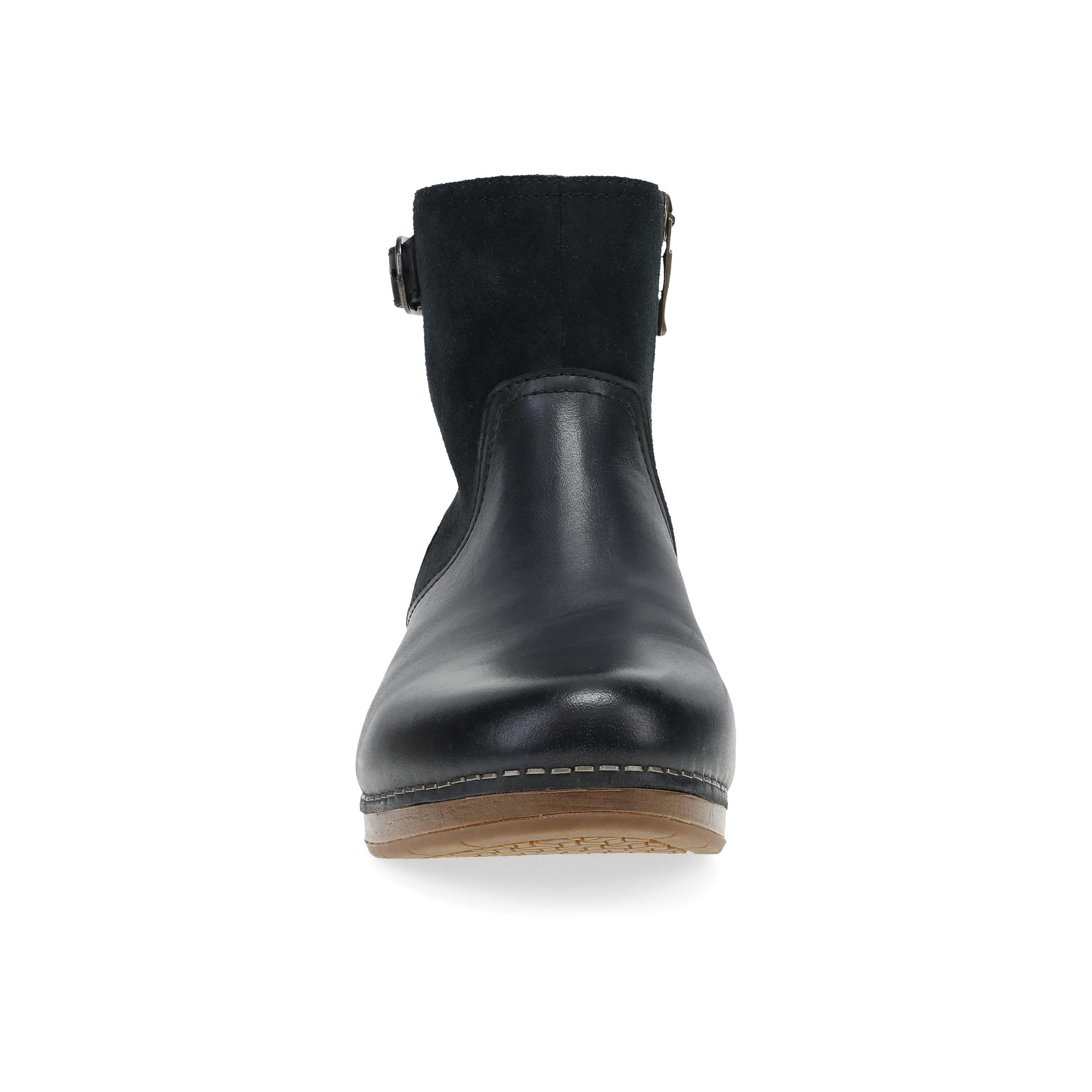 Monique Black Burnished Calf – Dansko
