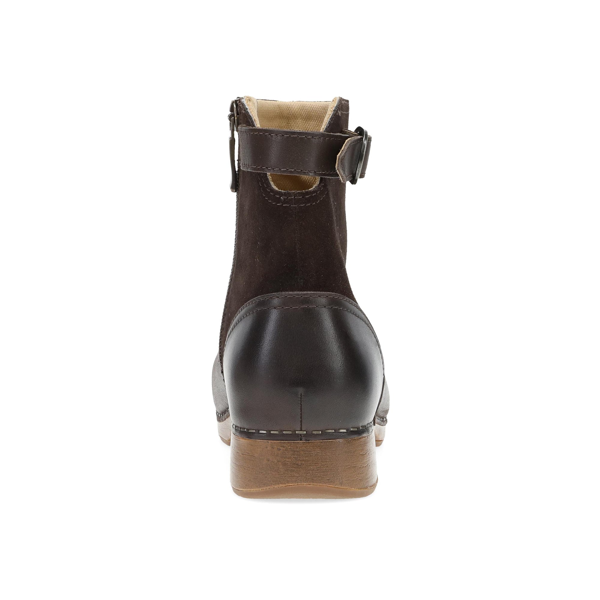 Heel image of Monique Chocolate Burnished Calf