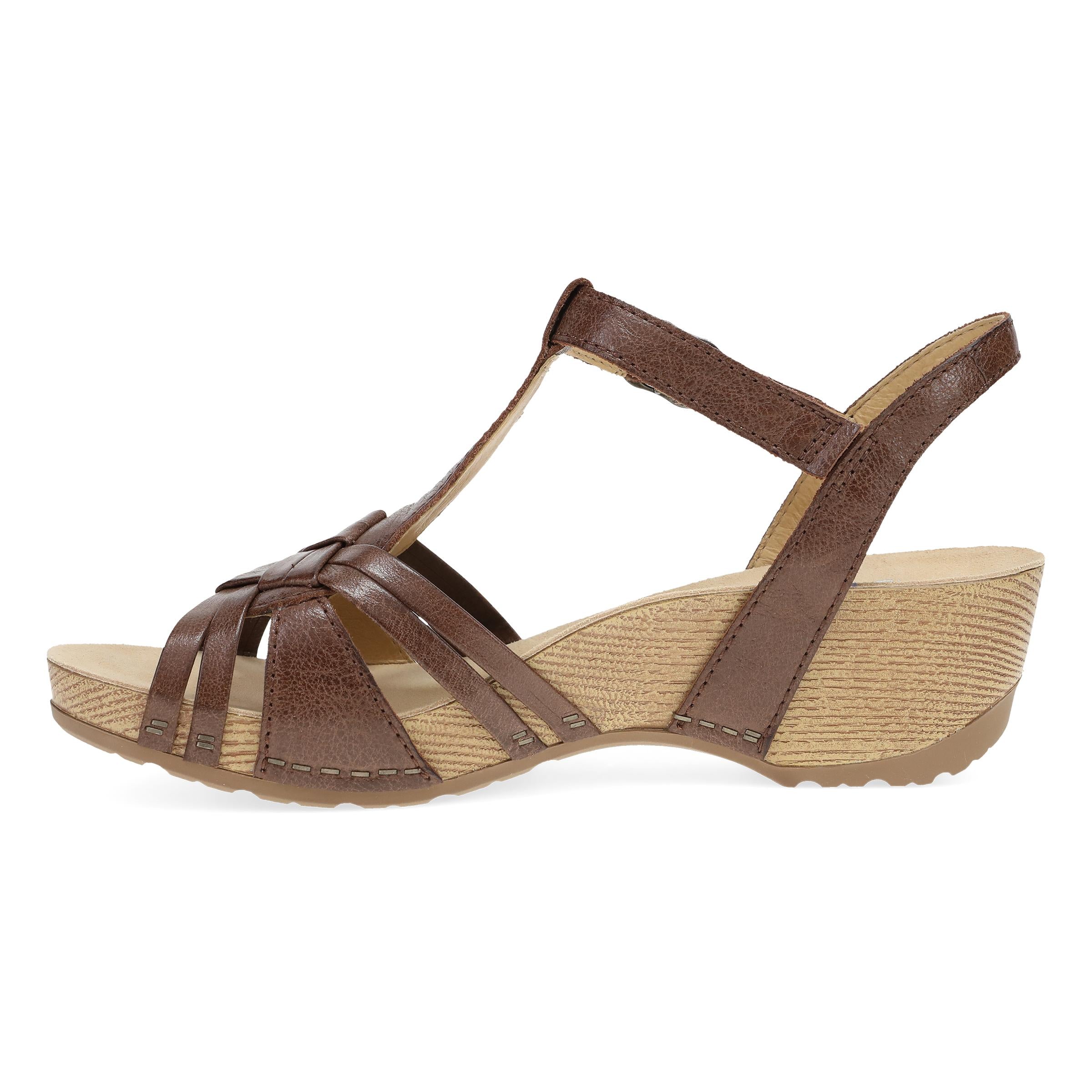 Tia Brown Milled Burnished – Dansko