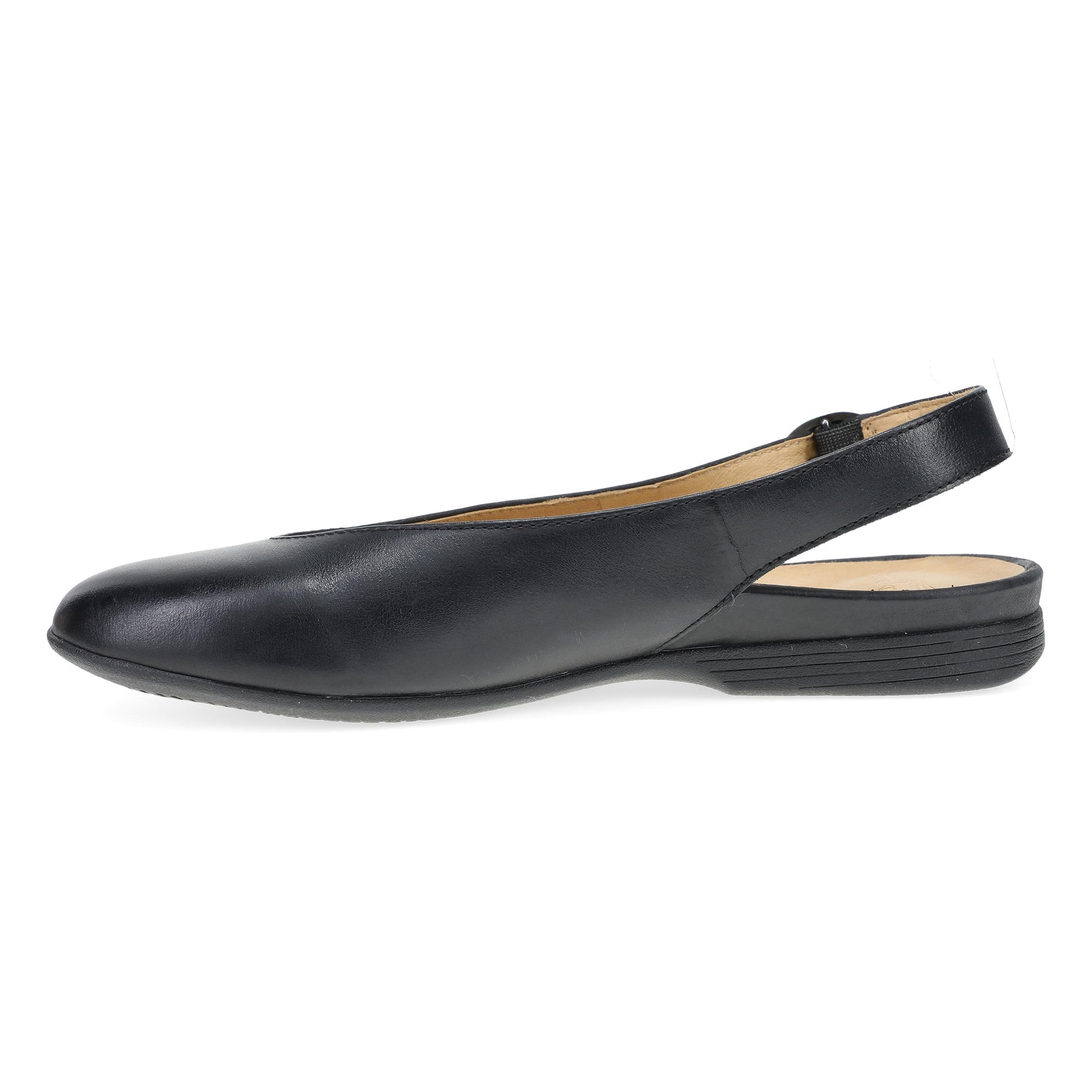 Side image of Lea Black Burnished Nappa