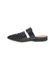 Side image of Leilani Black Burnished Nappa