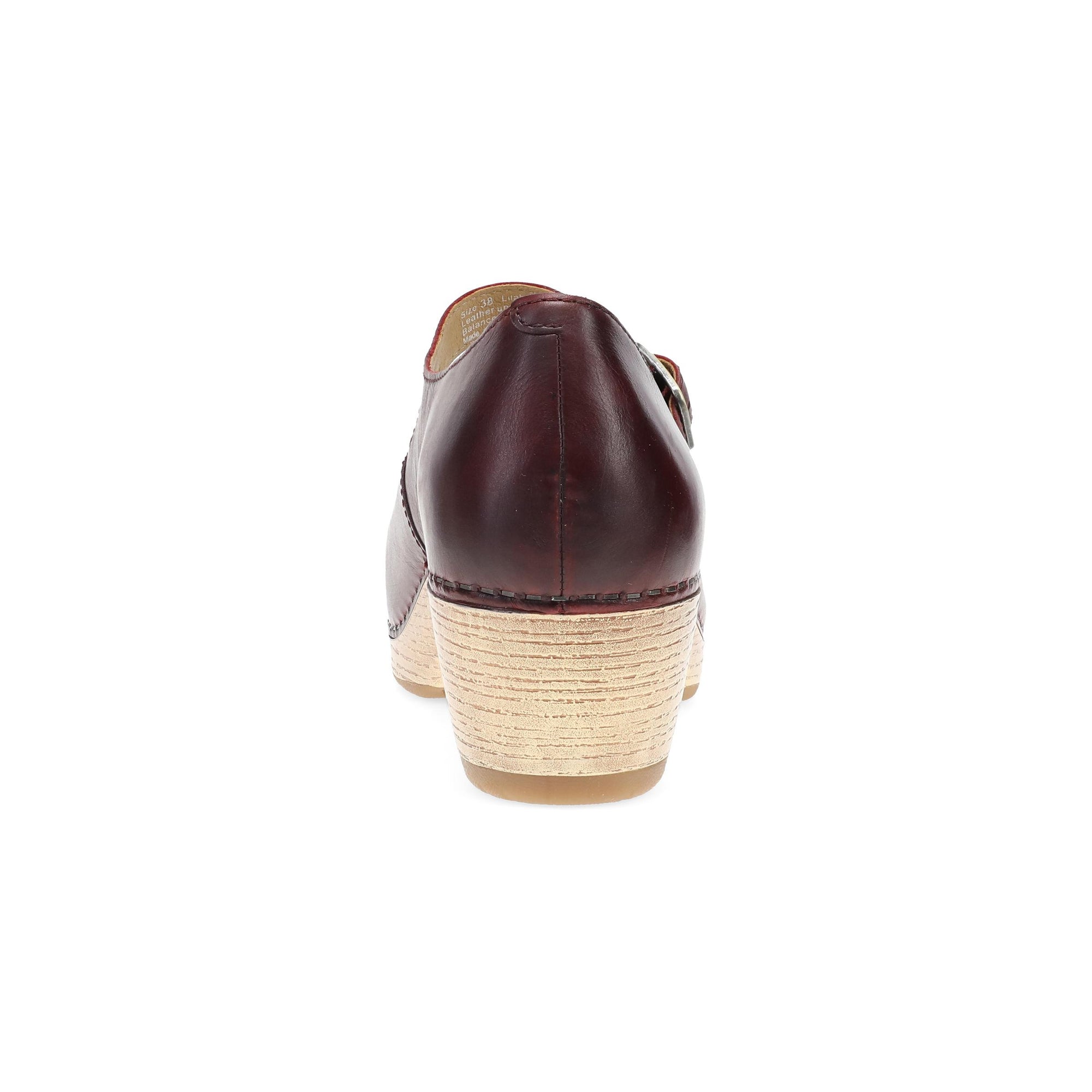 Heel image of Lilah Red Waxy Burnished