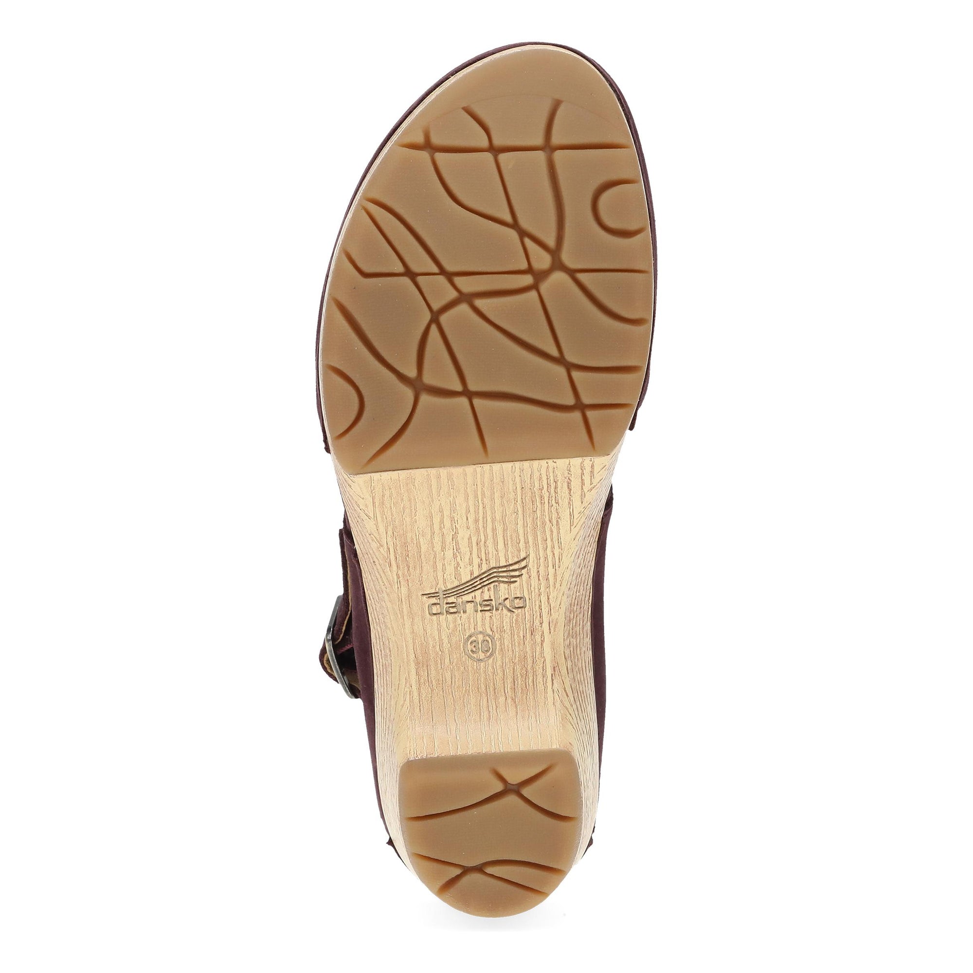 Bottom image of Lucia Fig Milled Nubuck