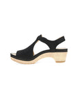 Side image of Laverne Black Milled Nubuck